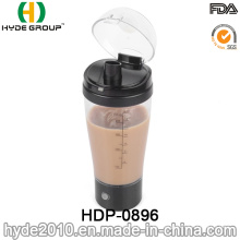 Botella eléctrica plástica de la proteína de la coctelera del vórtice de la venta caliente, 2017 botella eléctrica modificada para requisitos particulares de la coctelera (HDP-0896)